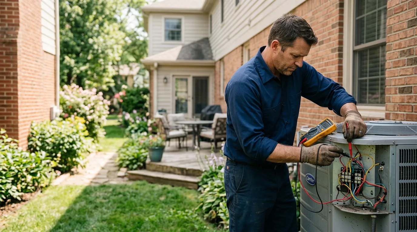 HVAC technician working near East Chicago, IN